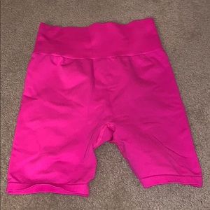 HOT PINK TALA EXERCISE SHORTS